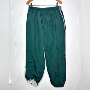 Y2K Abercrombie & Fitch Lined Windbreaker Track Pants w/ Zip Legs